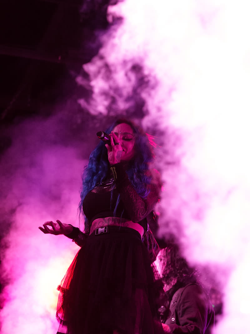 Backlit through magenta haze