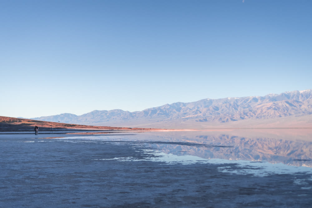 The flats and the range across open water