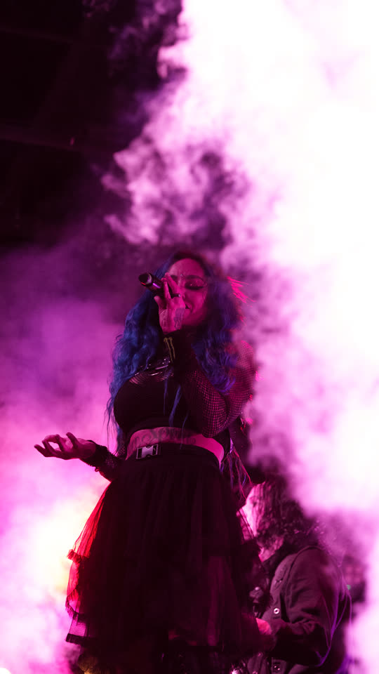 Backlit through magenta haze