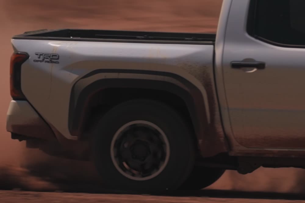 Dust hanging in the air after the pass